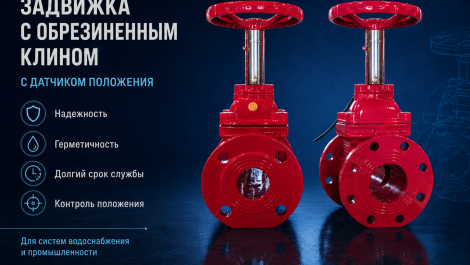 Новинка в ассортименте: задвижки 30ч39р с обрезиненным клином и датчиком положения